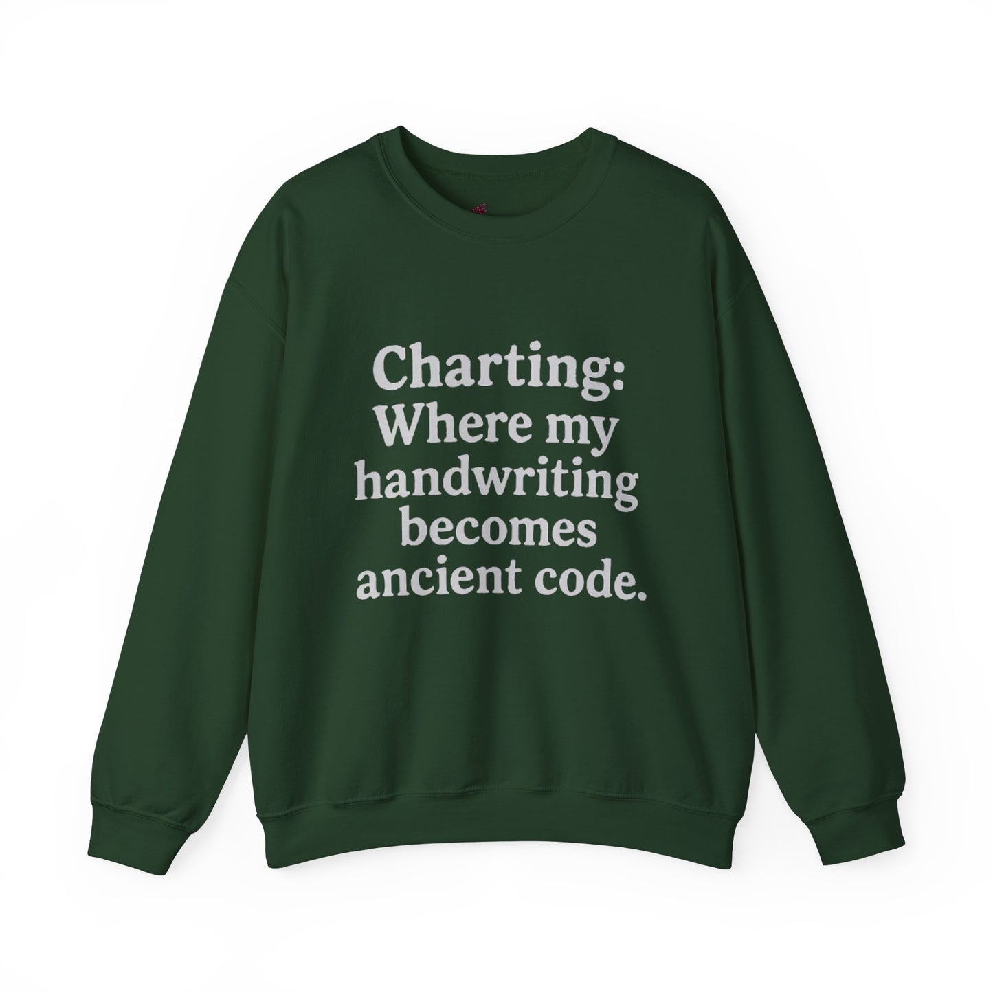 Charting: Where my handwriting becomes ancient code.