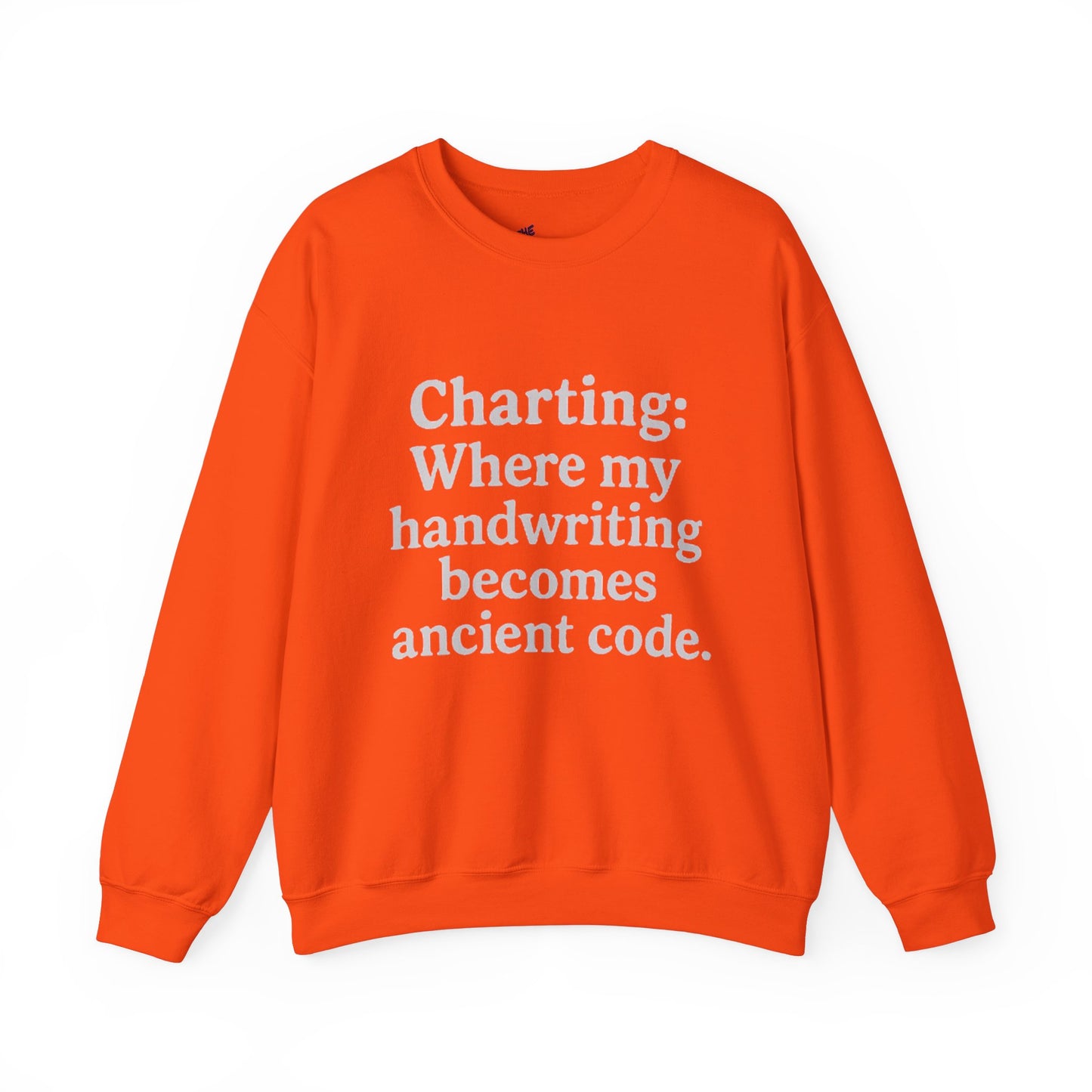 Charting: Where my handwriting becomes ancient code.