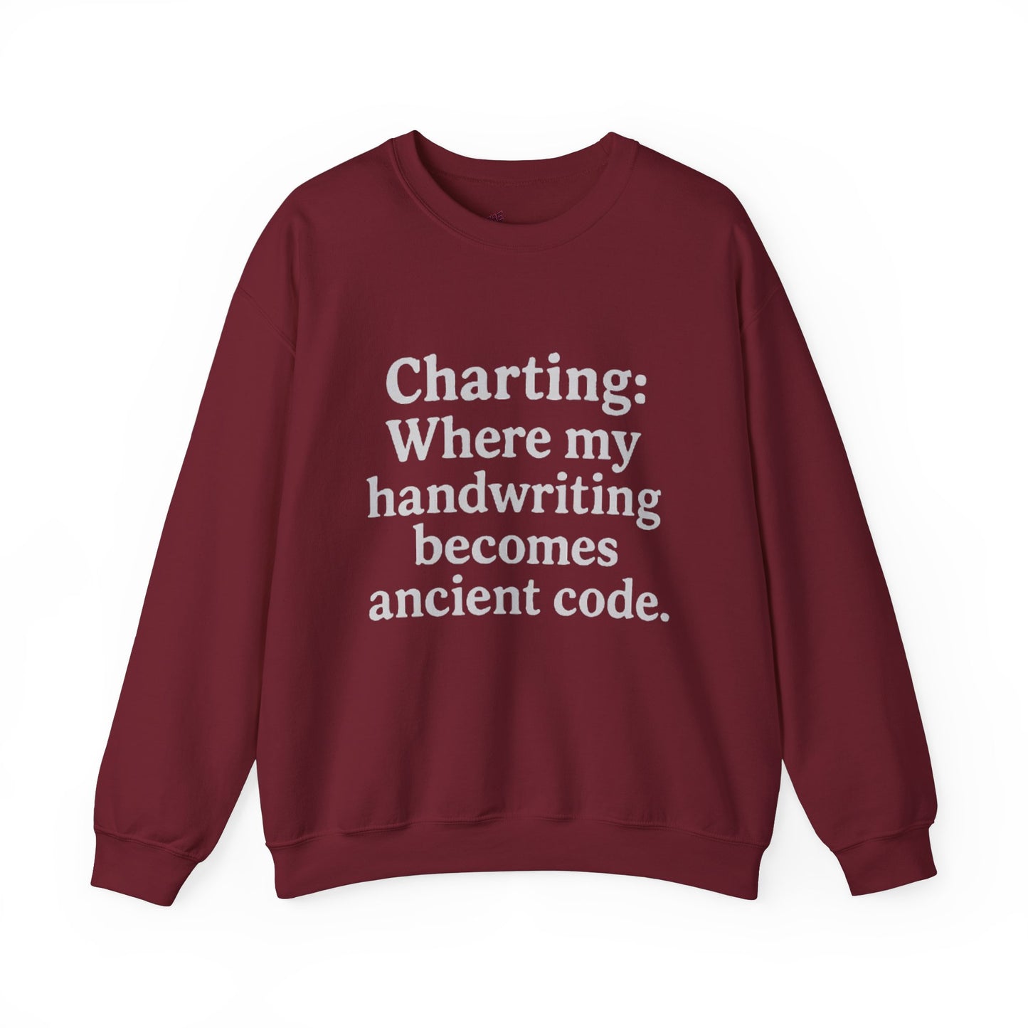 Charting: Where my handwriting becomes ancient code.