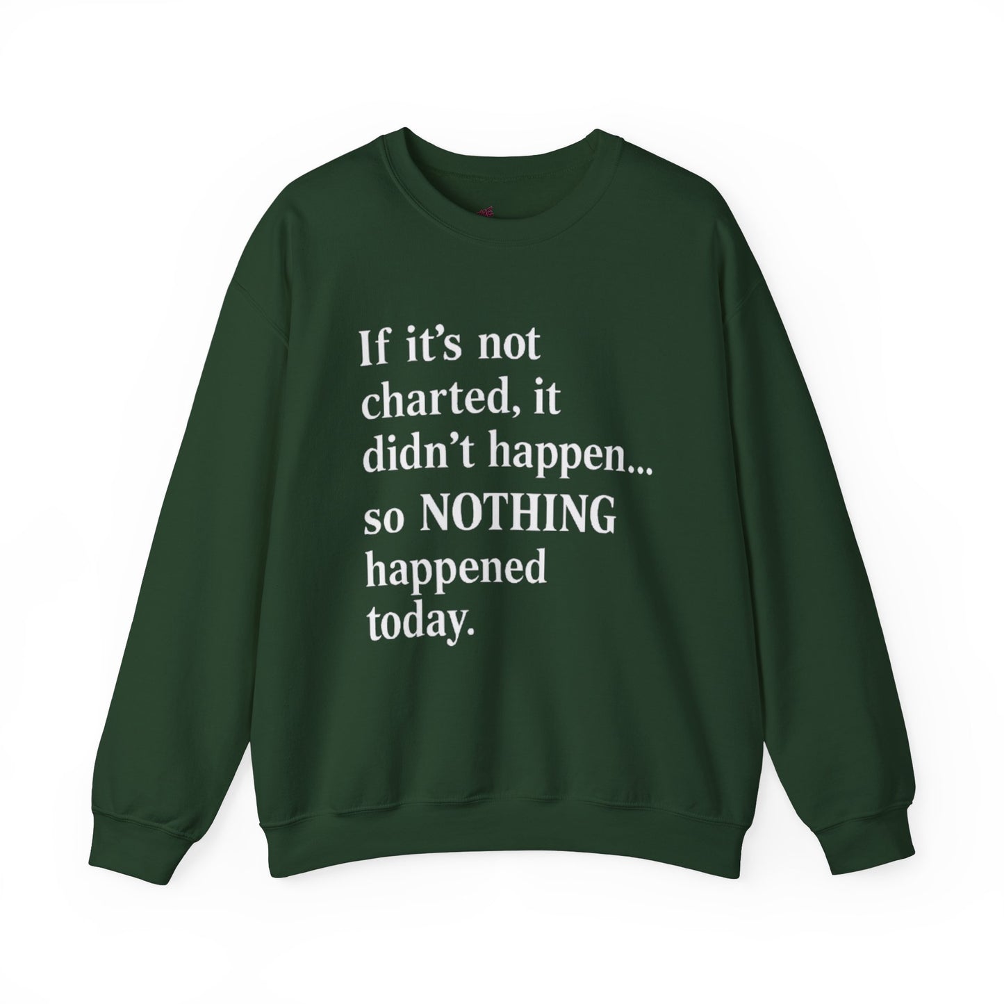 If it's not charted, it didn't happen... So NOTHING happened today.