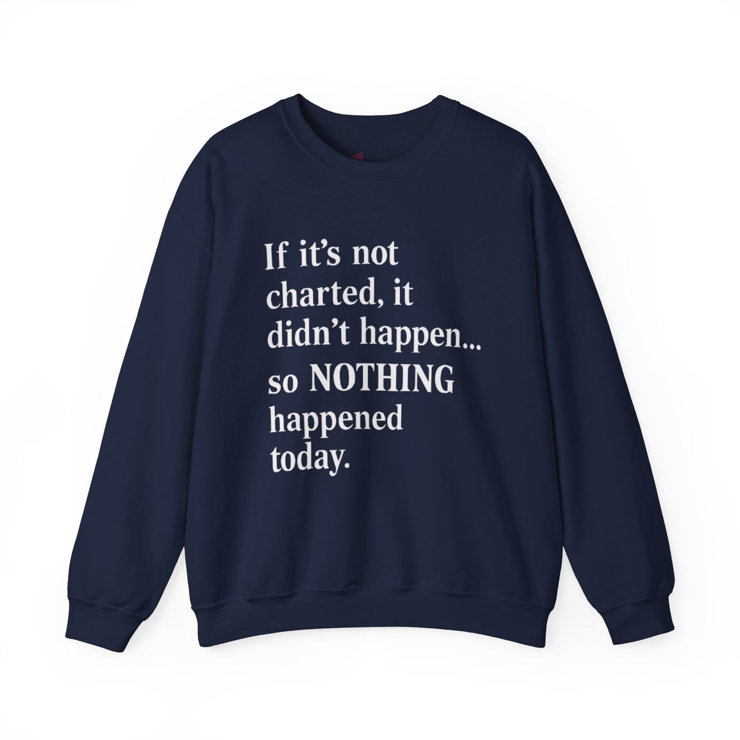 If it's not charted, it didn't happen... So NOTHING happened today.