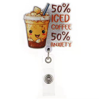 50% Iced Coffee 50% anxiety